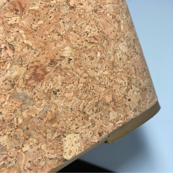 LUCKY BRAND Marilynn Wedge Sandals Tall Heels Navy Blue Womens Size 9 - Picture 9 of 14